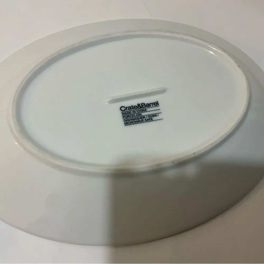 Crate and Barrel Oval Platter 10x7.5 “ Serving Platters – Set of 2